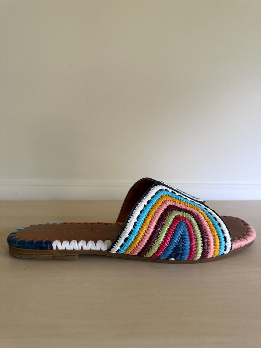 Multicolor Woven Slide Sandal - Women size 10